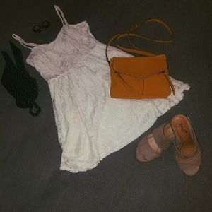 White lace cocktail dress